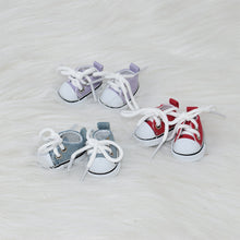 Load image into Gallery viewer, 17cm Cotton Canvas Shoes for Labubu Dolls Sports Boots Casual Doll Shoes, 3.8cm Doll Accessories DIY Doll Toys
