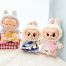 Load image into Gallery viewer, Clothes for 17cm Labubu Fashion Clothes Cartoon Aprons Comfortable Miniature Clothes Doll Mini Fashion Accessories

