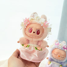 Load image into Gallery viewer, Miniature Floral Pearl Dress for 17cm Labubu Dolls Cute DIY Doll Clothes Fashion Accessories Lovely Outfit Gifts for Girls Friends
