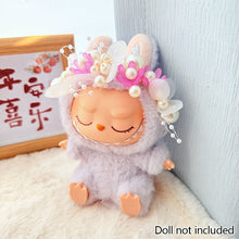 Load image into Gallery viewer, Miniature Floral Pearl Dress for 17cm Labubu Dolls Cute DIY Doll Clothes Fashion Accessories Lovely Outfit Gifts for Girls Friends
