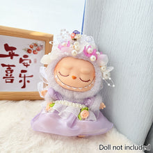 Load image into Gallery viewer, Miniature Floral Pearl Dress for 17cm Labubu Dolls Cute DIY Doll Clothes Fashion Accessories Lovely Outfit Gifts for Girls Friends
