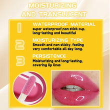 Load image into Gallery viewer, Lip Gloss Mirror Gloss Liquid Lipstick Lip Protection Oil Makeup Watery Crystal Clear Jelly Lip Oil Moisturizing Lip Balm
