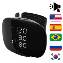 Load image into Gallery viewer, Wrist Voice Blood Pressure Monitor Home Electronic Blood Pressure Measuring Device Voice Intelligent Wrist Blood Pressure Monitor
