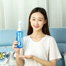 Load image into Gallery viewer, 300ML Nose Wash Cleaner Nasal Irrigator Rinse Bottle Nose Protector Avoid Allergic Rhinitis Adults Children Neti Pot
