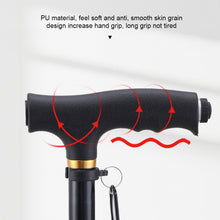 Load image into Gallery viewer, For The Elderly Retractable Non-slip Walking Sticks Aluminum Alloy Multifunctional Cane With Led Light Old Men Crutch
