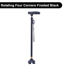 Load image into Gallery viewer, For The Elderly Retractable Non-slip Walking Sticks Aluminum Alloy Multifunctional Cane With Led Light Old Men Crutch
