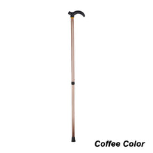 Load image into Gallery viewer, Aluminum Alloy Telescopic Crutch Two Section Telescopic Crutch Anti Slip Elderly Walking Cane Mountain Climbing Cane
