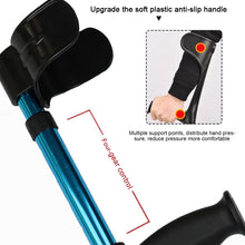 Load image into Gallery viewer, Folding Elbow Crutch Fracture Injury Anti Fall Armpit Instruments Crutches Rehabilitation Walking Aids Elderly Canes Aluminum Alloy
