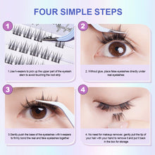 Load image into Gallery viewer, Non-glue False Eyelashes Natural Simulation Invisible Self-adhesive False Eyelashes Thick Curling Artificial Makeup Eyelash Extension

