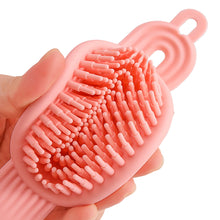 Load image into Gallery viewer, Soft Double-sided Shampoo Brush Scalp Massage Clean Shampoo Comb Portable Wet Dry Dual-use Shampoo Brush for Adults Children
