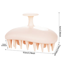 Load image into Gallery viewer, 2-in-1 Silicone Shampoo Brush Wet Dry Dual-use Massage Clean Scalp Relieve Itching Shampoo Hair Detachable Head Meridian Comb
