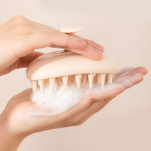 Load image into Gallery viewer, 2-in-1 Silicone Shampoo Brush Wet Dry Dual-use Massage Clean Scalp Relieve Itching Shampoo Hair Detachable Head Meridian Comb
