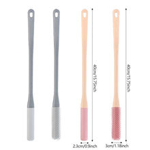 Load image into Gallery viewer, Toe Seam Cleaning Brush Relieve Itching Exfoliate Extended Handle Soft Rubber Brush Head Convenient Storable Foot Cleaning Tool

