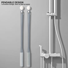 Load image into Gallery viewer, Toe Seam Cleaning Brush Relieve Itching Exfoliate Extended Handle Soft Rubber Brush Head Convenient Storable Foot Cleaning Tool
