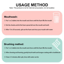 Load image into Gallery viewer, Oral Cleaning Probiotic Solid Toothpaste Tablets Portable Mouthwash Granules Refreshing Breath Removing Teeth Stains Oral Hygiene Care
