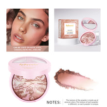 Load image into Gallery viewer, Fine Shimmer Pearl Pressed Powder Semi-matte Oil Control Even Skin Tone Long-lasting Multipurpose Setting Powder Makeup Cosmetics
