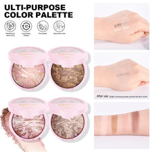 Load image into Gallery viewer, Fine Shimmer Pearl Pressed Powder Semi-matte Oil Control Even Skin Tone Long-lasting Multipurpose Setting Powder Makeup Cosmetics
