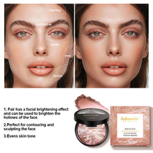 Load image into Gallery viewer, Fine Shimmer Pearl Pressed Powder Semi-matte Oil Control Even Skin Tone Long-lasting Multipurpose Setting Powder Makeup Cosmetics
