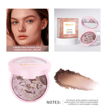 Load image into Gallery viewer, Fine Shimmer Pearl Pressed Powder Semi-matte Oil Control Even Skin Tone Long-lasting Multipurpose Setting Powder Makeup Cosmetics
