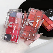 Load image into Gallery viewer, 10 Colors Lip Mud Palette Moisturizing Hydrating Lipstick Long-lasting Non-sticky Solid Lip Glaze Lip Makeup Cosmetics
