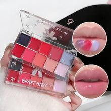 Load image into Gallery viewer, 10 Colors Lip Mud Palette Moisturizing Hydrating Lipstick Long-lasting Non-sticky Solid Lip Glaze Lip Makeup Cosmetics
