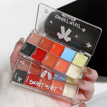 Load image into Gallery viewer, 10 Colors Lip Mud Palette Moisturizing Hydrating Lipstick Long-lasting Non-sticky Solid Lip Glaze Lip Makeup Cosmetics
