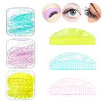 Load image into Gallery viewer, 4pairs/box Soft Self-adhesive Silicone Stripe Eyelash Perming Pads Reusable Eyelash Curling Lifting Pads Beauty Eyelash Tools
