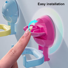 Load image into Gallery viewer, Creative Dopamine Color Round Ball Double Headed Hook Household Punch-free Bathroom Kitchen Suction Cup Pressing Storage Hook
