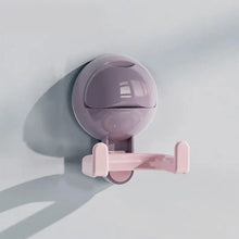 Load image into Gallery viewer, Creative Dopamine Color Round Ball Double Headed Hook Household Punch-free Bathroom Kitchen Suction Cup Pressing Storage Hook

