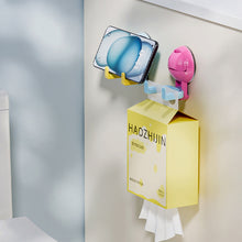 Load image into Gallery viewer, Creative Dopamine Color Round Ball Double Headed Hook Household Punch-free Bathroom Kitchen Suction Cup Pressing Storage Hook
