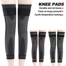 Load image into Gallery viewer, 1Pair Long Length Compression Knee Pads Brace Support Lengthen Stripe Sport Sleeve Arthritis Joint Pain Protector Elastic Kneepad
