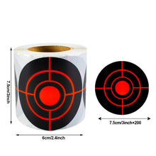 Load image into Gallery viewer, 200Pcs 7.6cm Self Adhesive Shooting Arrow Target Sticker fluorescent Color Splatter Splash Amp Reactive Practice Training Hunting Stickers
