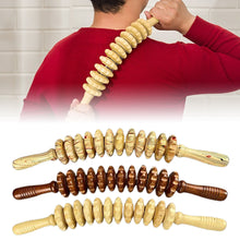 Load image into Gallery viewer, 9/12 Rollers Wood Belly Massager Handheld Roller Stick Trigger Point Wooden Manual Massage Tools for Anti-cellulite Body Muscle Pain Relief

