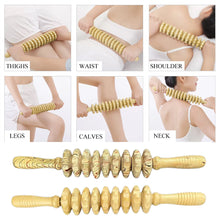 Load image into Gallery viewer, 9/12 Rollers Wood Belly Massager Handheld Roller Stick Trigger Point Wooden Manual Massage Tools for Anti-cellulite Body Muscle Pain Relief
