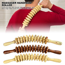 Load image into Gallery viewer, 9/12 Rollers Wood Belly Massager Handheld Roller Stick Trigger Point Wooden Manual Massage Tools for Anti-cellulite Body Muscle Pain Relief
