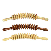 Load image into Gallery viewer, 9/12 Rollers Wood Belly Massager Handheld Roller Stick Trigger Point Wooden Manual Massage Tools for Anti-cellulite Body Muscle Pain Relief
