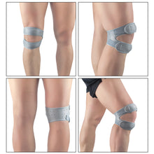 Load image into Gallery viewer, 1Pc Kneepad Double Patellar Knee Patella Tendon Support Strap Brace Pad Basketball Sports Protector Open Knee Wrap Band Fitness Gear
