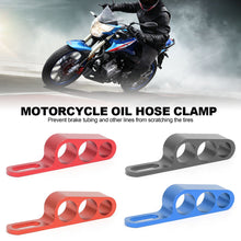 Load image into Gallery viewer, Motorcycle Oil Hose Brake Line Clip Brake Hose Clip Protector Clamp CNC Aluminum Alloy For Honda Yamaha Suzuki Universal
