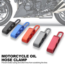 Load image into Gallery viewer, Motorcycle Oil Hose Brake Line Clip Brake Hose Clip Protector Clamp CNC Aluminum Alloy For Honda Yamaha Suzuki Universal
