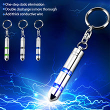 Load image into Gallery viewer, Car Static Eliminator Keychain Portable Static Rod Electrostatic Discharger Anti Static Keychain Decorative Pendant Electrostatic Release
