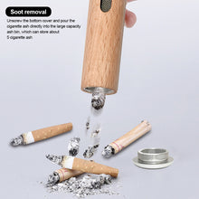 Load image into Gallery viewer, Portable Car Anti-ash Ashtray Mini Car Ashtray Anti Soot-flying Cigarette Cover Anti-ash Luxury Wood Cigarette Holder Auto Ashtray
