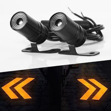 Load image into Gallery viewer, 2Pcs LED Motorcycle Turn Signal Lamp Projection Lamp Sequential Flash Indicator Lights Running Light
