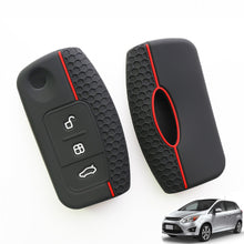 Load image into Gallery viewer, Silicone Car Key Cases Cover Fob Remote Control Case Keychain for Ford Fiesta Focus 2 C-Max Ecosport S-Max Fusion Mondeo
