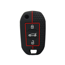 Load image into Gallery viewer, Silicone Remote Key Case Cover Shell Protected Holder Fob for Peugeot 3 Button For Peugeot 208 301 308 508 5008 3008 Citroen 2010 - 2023
