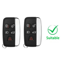 Load image into Gallery viewer, 5 Buttons Car Key Case Silicone Cover For Land Rover Range Rover Sport Velar Evoque Freelander2 Discovery Jaguar XF XJ XJL XE
