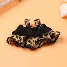 Load image into Gallery viewer, Suitable for 17cm Labubu Doll Clothes Fashion Clothing Wild Leopard Pattern Mini Skirt Set Edgy Cute Dolls Mini Fashion Accessories
