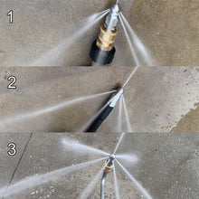 Load image into Gallery viewer, 1/4" Stainless Steel Water Jet High Pressure Sprayer Nozzle Clean Sewer Pressure Washer Quick Plug Drain Hose Nozzle Tool
