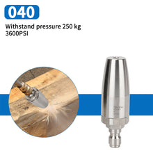 Load image into Gallery viewer, 360° Rotating High Pressure Water Nozzle Stainless Steel Lotus Nozzle Rust Removing Quick Connector Accessories

