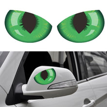 Load image into Gallery viewer, 2Pcs Car 3D Stereo Reflective Eyes Sticker Creative Rearview Mirror Sticker Decals Eyes Stickers
