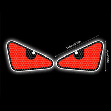 Load image into Gallery viewer, Pair Reflective Car Motorcycle Stickers Devil Eyes Helmet Fairing Rear Window Decoration Decal Electric Stickers
